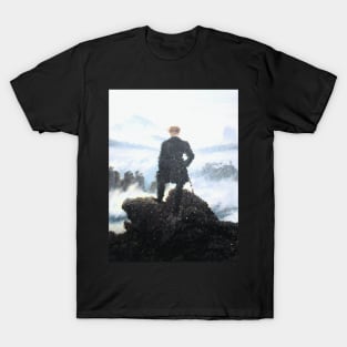 Wanderer above the Sea of Fog Pixels T-Shirt